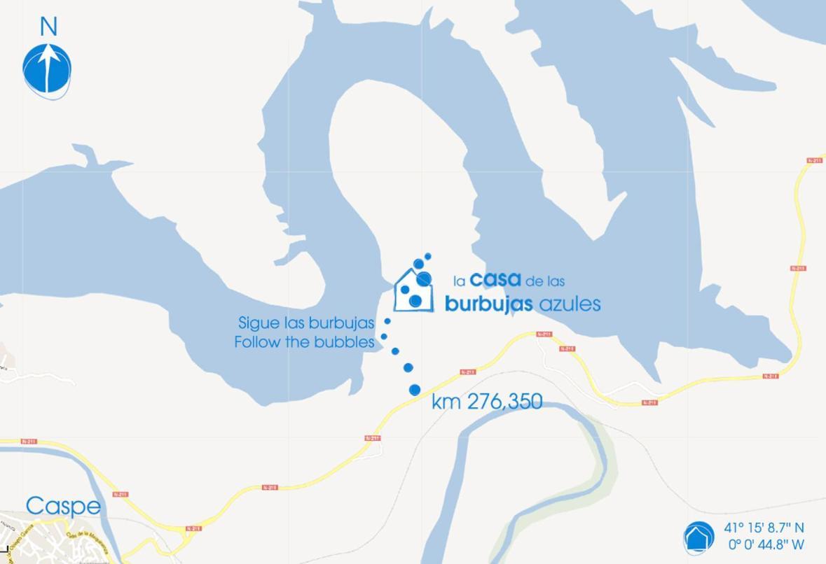 La Casa De Las Burbujas Azules Caspe Εξωτερικό φωτογραφία